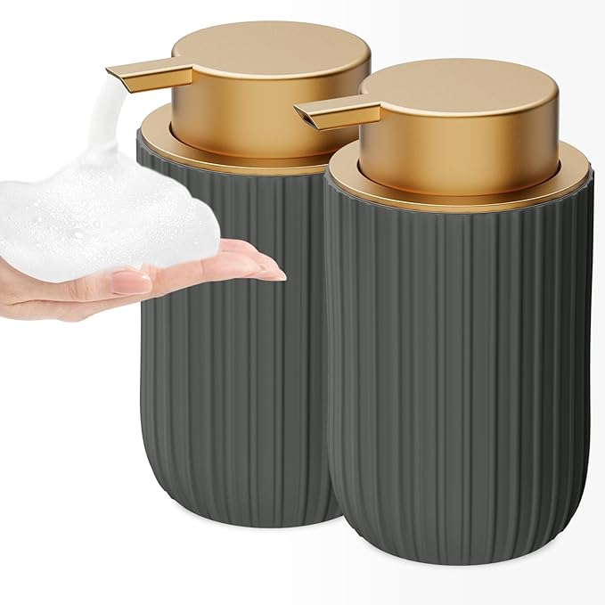 Ceramic Foaming Soap Dispenser, 12 oz Bathroom Foam Hand Soap Dispenser