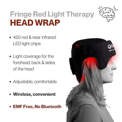 Fringe Red Light Therapy Wrap for Head & Hair, Both Red Light 660nm and