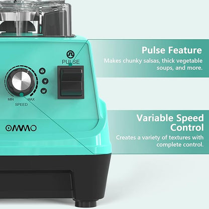 OMMO Blender 1800W, Professional High Speed Countertop Blender