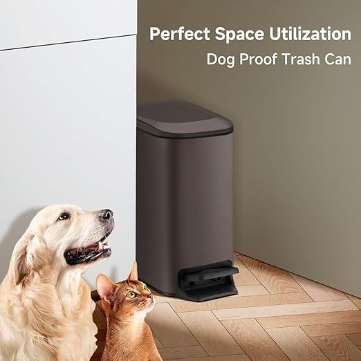 TIPGO Slim Bathroom Trash Can