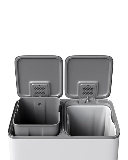 Garvee Trash Can, 2 x 10.6 gal Garbage Can