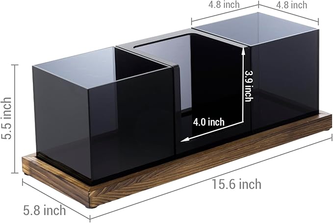MyGift Coffee Organizer, Modern Acrylic Coffee and Tea Organizer