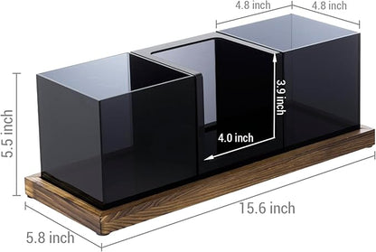 MyGift Coffee Organizer, Modern Acrylic Coffee and Tea Organizer