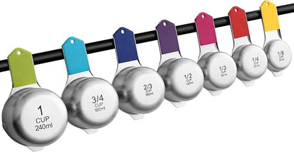 Spring Chef Magnetic Stainless Steel Measuring Cups, Kitchen Tools