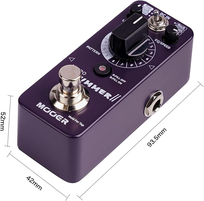 MOOER Micro Drummer II Guitar Drummer Pedal Drum Machine Effect