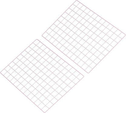 PATIKIL 18"x26" Wire Grid Panel, 2 Pack Board Photo Pictures Memo Display Grid