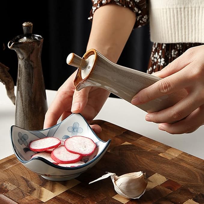 Small Ceramic Olive Oil Dispenser Bottle