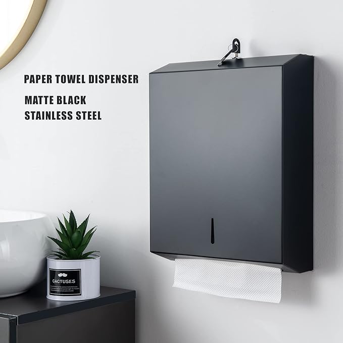 Paper Towel Dispenser Wall Mount Commercial c fold Multifold Trifold, Touchless