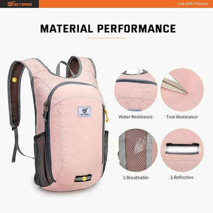 SKYSPER Small Daypack 10L Hiking Backpack Packable Lightweight Travel Day Pack for Women Men