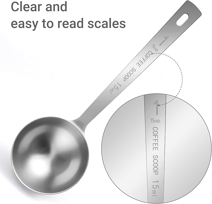 Flezoo 4Pcs Coffee Scoop Spoon