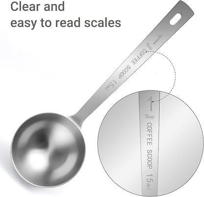 Flezoo 4Pcs Coffee Scoop Spoon