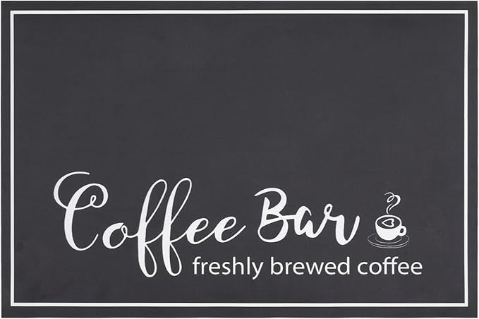 Findosom 12"x 20" Dish Drying Mat, Super Absorbent & Cuttable Coffee Mat
