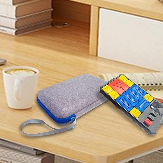 JCHPINE Hard Carrying Case for GiiKER Super Slide Brain Games, Protective Storage Holder for GiiKER Brain Teaser Puzzles Interactive Handheld Game Console Accessories (Blue Case Only)