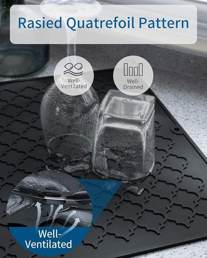 AMOAMI-Dish Drying Mats for Kitchen Counter-Silicone Dish Drying Mat-Kitchen