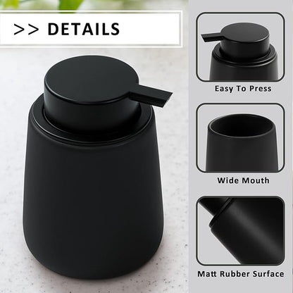 Soap Dispenser Ceramic with Easy-to-Press Pump Hand Lotion Liquid Dispenser