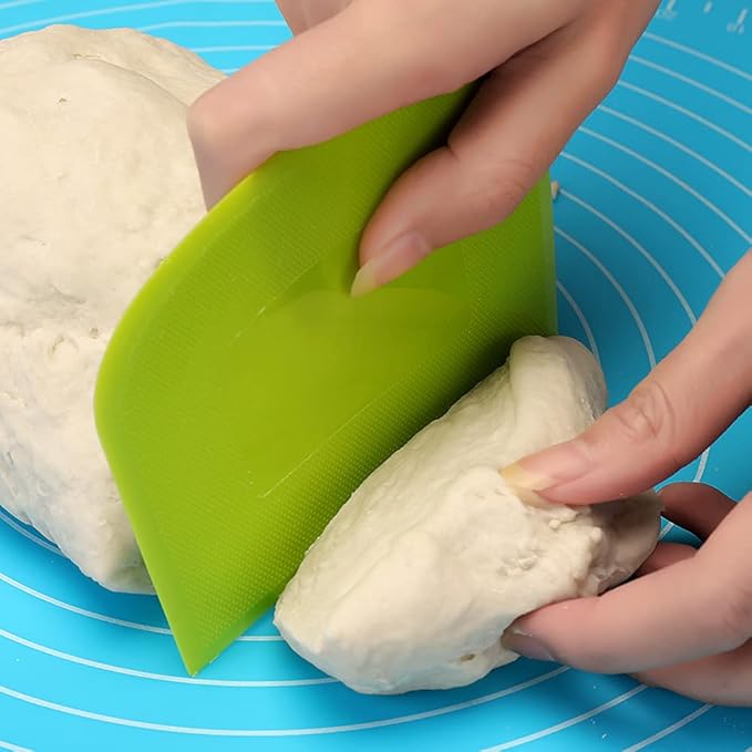 Suanyok Dough Scraper Bowl Scraper Bread Cream Cake Pizza Cutter Bench Scraper-