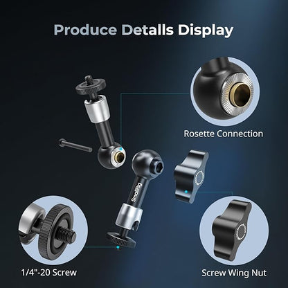 SMALLRIG 5.5-inch Magic Arm 2-Pack, Articulating Adjustable Friction Arm Mount