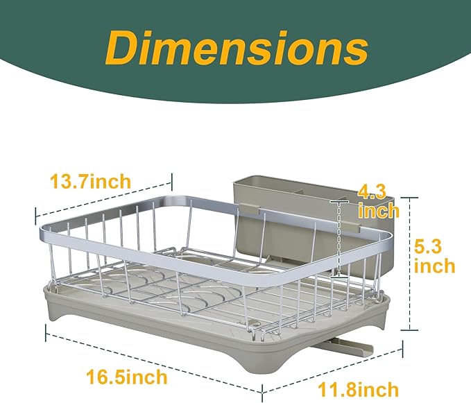 LIYI Drying Rack Tableware, Stainless Steel Drying Rack, 304 Stainless Steel