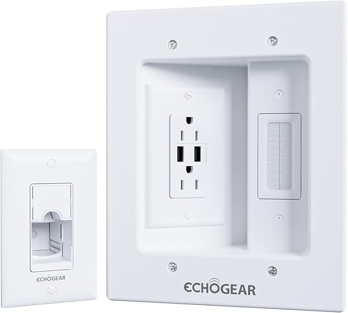 ECHOGEAR TV Cord Hider for Wall Mounted TV
