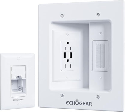 ECHOGEAR TV Cord Hider for Wall Mounted TV