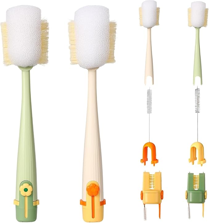 5-in-1 Bottle Cleaning Brush Set, Portable Brush Tools