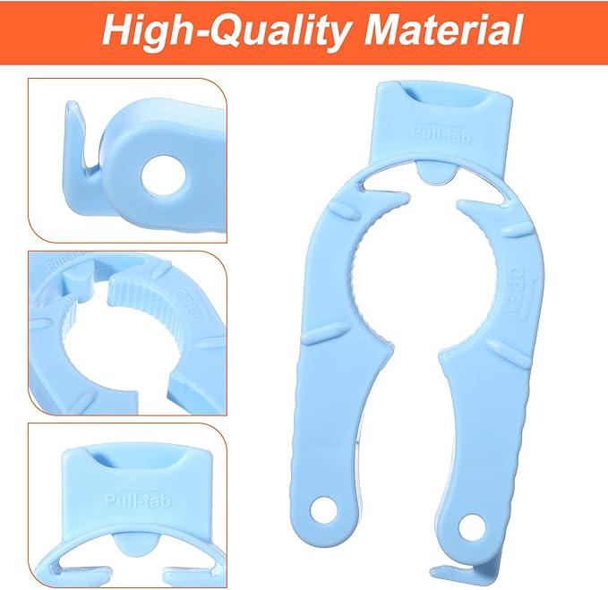 6 Pcs Water Bottle Opener Plastic Bottle Cap Opener Multi-Purpose Orange Soda