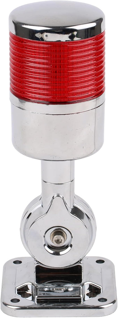 110V to 220V LED Stack Tower Lights, Industrial Warning Lights, Andon Lights, Column Signal Tower Indicator Lamp Beacon, Continuous/Flashing Light Switchable, 1 Layer (with Buzzer)