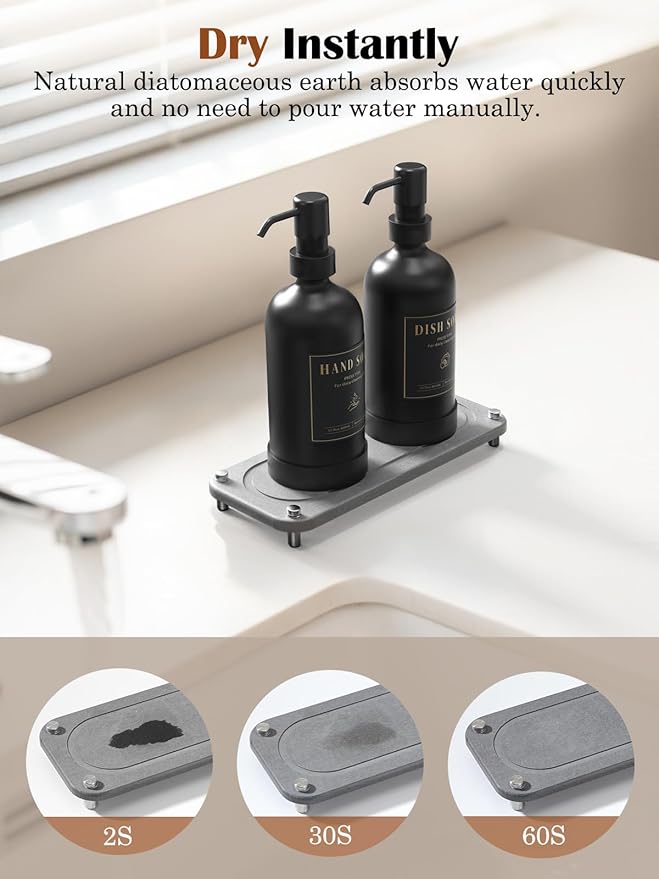 Luxspire Soap Dispenser Set, Hand Soap Dispensers