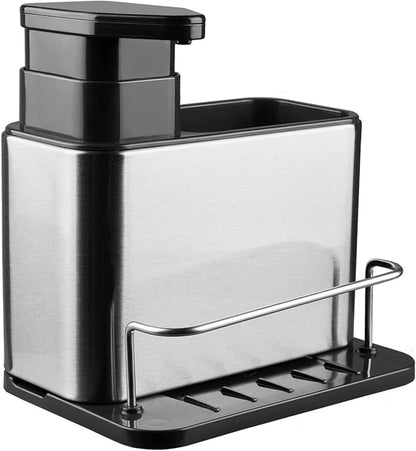 RedCall Soap Dispenser for Kitchen Sink, 3-in-1 Sponge Holder for Kitchen Sink
