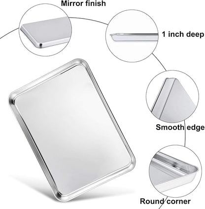 TeamFar Baking Sheet, 17.6’’ x 13’’ x 1’’ Stainless Steel Large Cookie Sheet