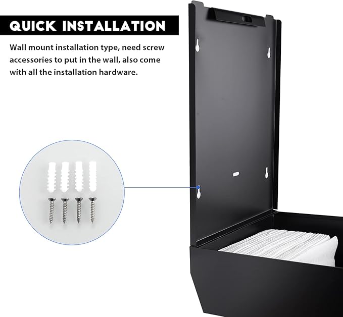 Paper Towel Dispenser Wall Mount Commercial c fold Multifold Trifold, Touchless