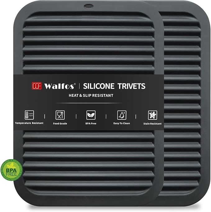 Walfos Silicone Trivets for Hot Pots and Pans