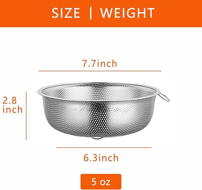GREATLINK Stainless Steel Colander and Fine Mesh Strainer