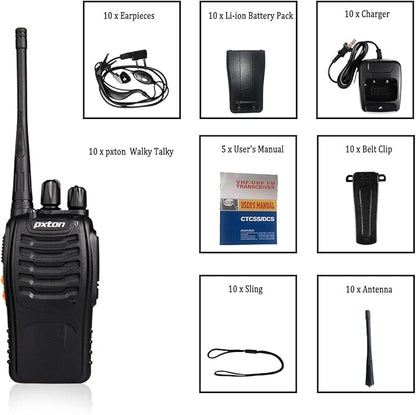 pxton Walkie Talkies for Adults Two Way Radios Long Range