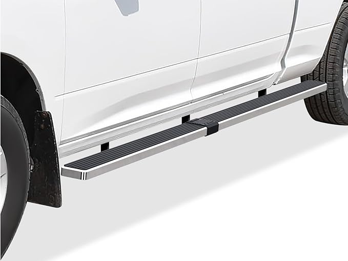 APS (Silver 5in Wheel to Wheel 304 Stainless Steel) Running Boards Nerf Bars Side Steps Compatible with Ram 1500 2009-2018 Crew Cab 6.5ft Bed & Ram 2500 3500 2010-2026