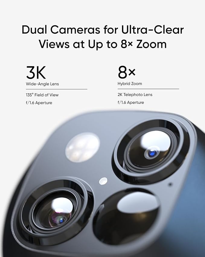 eufy Security SoloCam S340 2-Cam Kit, Solar Security Camera, Wireless Outdoor