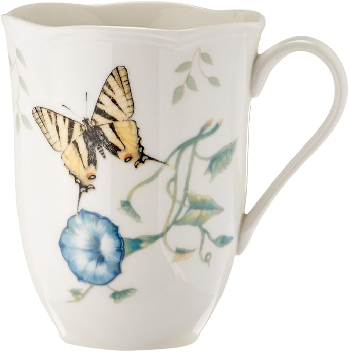 Lenox 6342794 Lenox Butterfly Meadow 18-Piece Dinnerware Set White