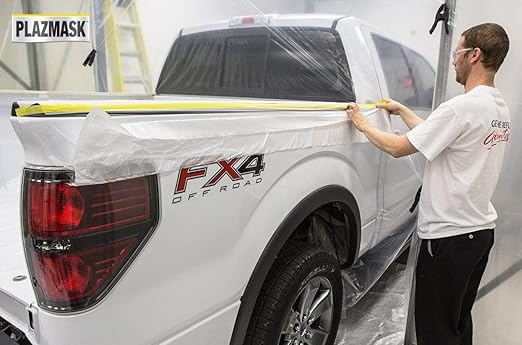 Pre-Taped Masking Film, 12-Feet X 65-Feet