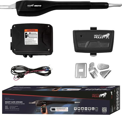 Mighty Mule MM371W Automatic Gate Opener, Smart and Solar Ready, Includes Gate