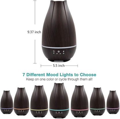 HealthSmart Essential Oil Diffuser, Cool Mist Humidifier and Aromatherapy