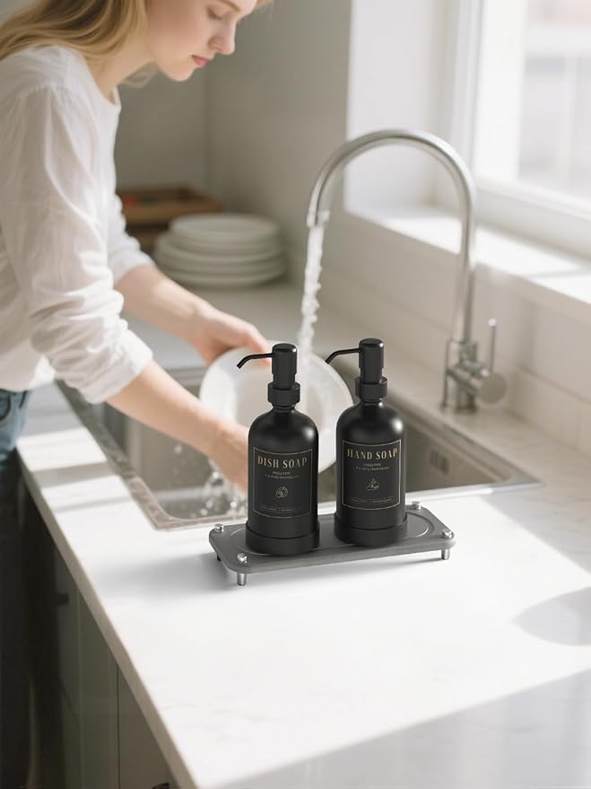 Luxspire Soap Dispenser Set, Hand Soap Dispensers
