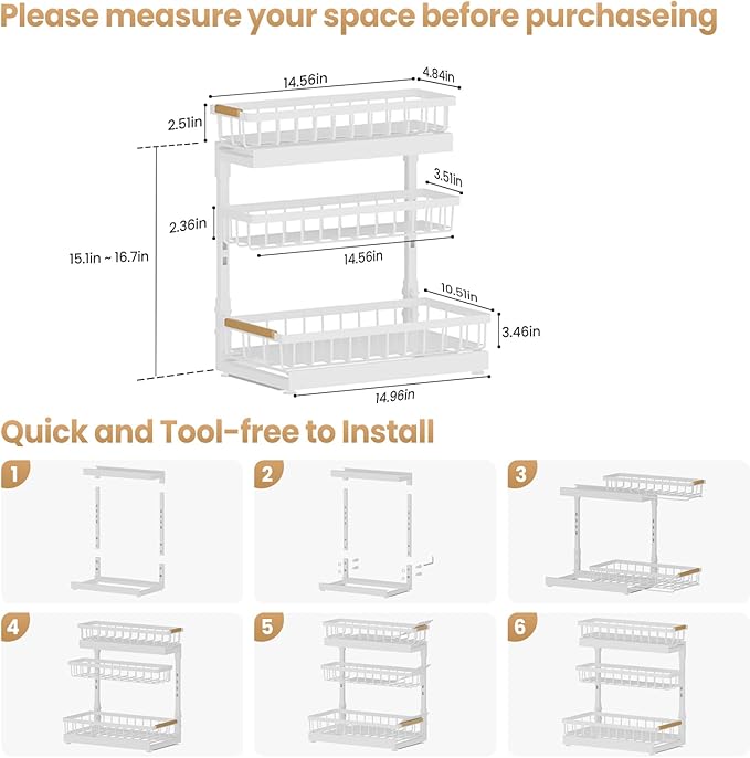 Under Sink Organizer and Storage