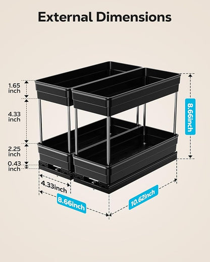 Nieifi Spice Organization for Cabinet-Vertical Spice Rack Pull Out-Spice Rack