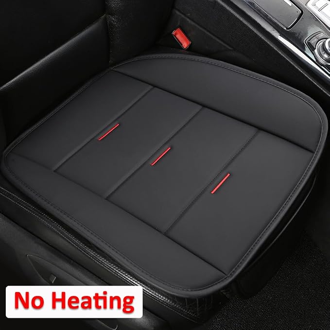 West Llama Bottom Seat Covers, Include 1 Pair Front Seat Protector and 1 Rear Seat Cover, Universal PU Leather Seat Covers for 90% Cars (Black)