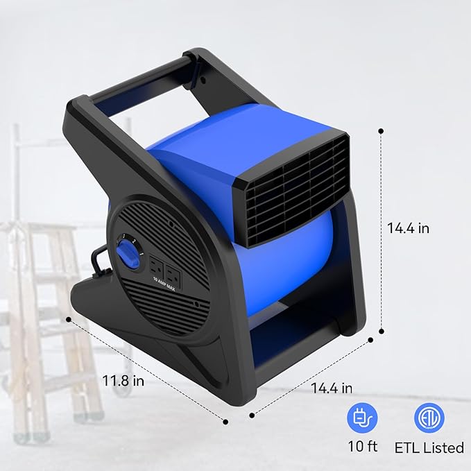 shinic 15" pivoting blower fan, portable pivoting blower fan