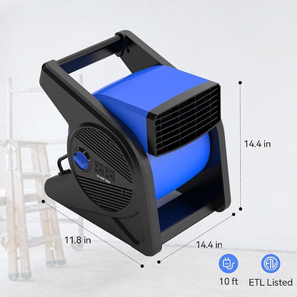 shinic 15" pivoting blower fan, portable pivoting blower fan