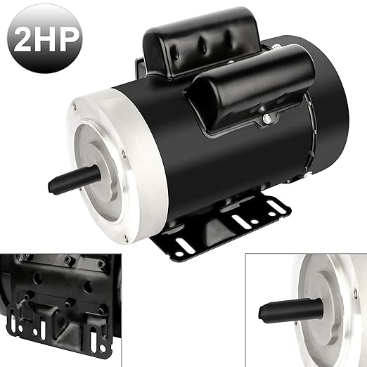 2HP Electric Motor 3450 RPM General Purpose Single Phase Motor 56C Frame