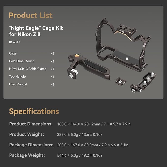 SmallRig Night Eagle Z8 Camera Cage Kit
