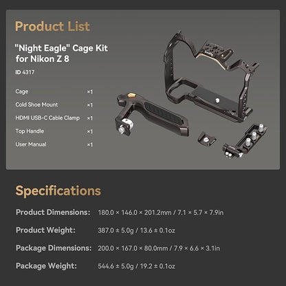 SmallRig Night Eagle Z8 Camera Cage Kit