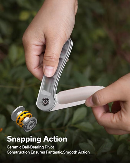 CIVIVI Folding Pocket Knife- Elementum Flipper Knife with 2.96'' D2 Blade Lexan Handle, Ideal for Men Women Outdoor EDC Gift C907A-7